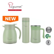 La gourmet Spring 400ml Thermal Tumbler + 500ml Thermal Mug + 500ml Thermal Pitcher (Green)