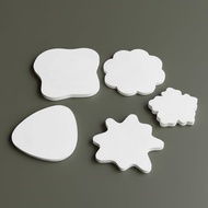 E0029 | Abstract Coasters | White White | Cement Cement | Irregular/Abstract Coaster