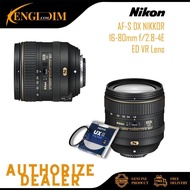 Nikon  AF-S DX NIKKOR 16-80mm f/2.8-4E ED VR Lens (Nikon Malaysia Warranty)