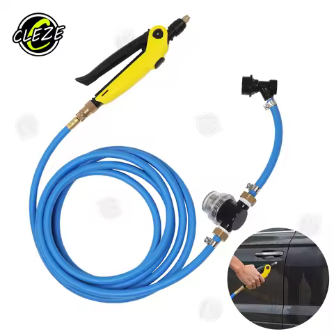 CLEZE 19 Feet High Pressure PPF Car Wrapping Wash Water Hose with Nozzle Spray Gun for Tint Spray Ke