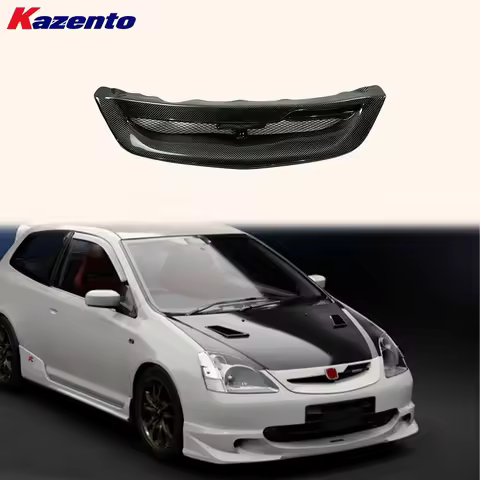 For Honda Civic Type R EP3 Hatchback 3 Door (2004-2005 Only) Carbon Front Grille