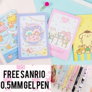 SG STOCK Authentic Sanrio A5 Notebook | Cinnamoroll Little Twin Stars Pompompurin Melody