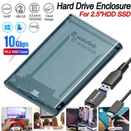 Wavlink Universal 2.5-Inch SATA 3.0 SDD / HDD Drives Case USB 3.1 Gen.2 2.5" SSD Enclosure Up To 6TB
