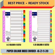 PAPER COLOUR INDEX DIVIDER-(A to Z)/ (1 to 31)/INDEX DIVIDER