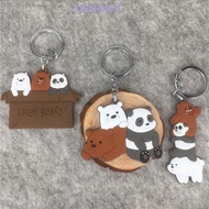 AHOUR1 We Bare Bears Toy Gift Cartoon Bag Trinket Keyring Ornaments Car Interior Accessories Panda Key Rings