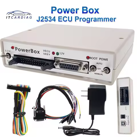Hot Sell J2534 PowerBox PCM Flash J-TAG Via J2534 Power Box Work with Openport J2534 OBD ECU Program