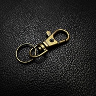 10pcs Small Keychain Lobster Keychain Hook Lock Sangkar Key Rings Bronze Color Buckle Clip Metal Swi
