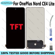 6.67 "TFT สำหรับ Oneplus Nord CE4 Lite ชิ้นส่วนจอสัมผัสแอลซีดีของเครื่องแปลงดิจิทัล CPH2619สำหรับ On