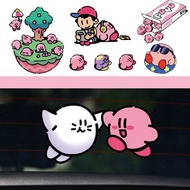 Star Kirby Cartoon Creative Cute Car Sticker Electric Vehicle Helmet Reflective Sticker Scratch Blocking Cartoon Sticker