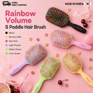 EYECANDY Rainbow Volume S Paddle Hairbrush Hair Comb 4 Colors Made in Korea