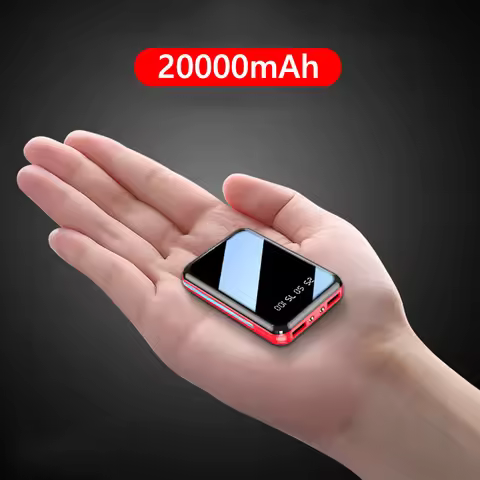 20000mAh Mini Power Bank Portable Charger External Battery Pack Powerbank for iPhone 15 13 X Samsung