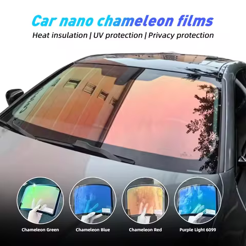 Chameleon Windscreen Front Window IRR99% High Insulation Sun Solar Car Tint Film Light Color Change 