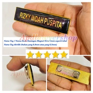 Name Brass Resin Chest Name PlateTAG 2cm x 8cm Thickness 2mm PREMIUM Magnet