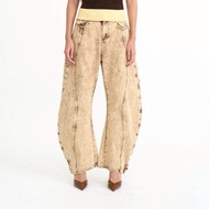 Pania Kendall Jeans in Acid Bleach yellow แพนญากางเกงยีนส์รุ่นเคนดัลล์สีเหลืองฟอก