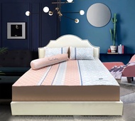 Bộ chăn ga gối Pierre Cardin chất liệu Tencel 40s Bộ gồm 4 món ga gối chăn mền cao cấp họa tiết kẻ s