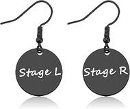 Stage L Stage R Earrings Theater Earring Drama Play Jewelry Stage Theater Gift Stage L Stage R Gifts