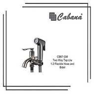 Cabana CB87-GM Two Way Tap c/w Bidet Set Gun Metal