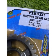 Y15ZR CMS ENGINE GEAR SET (1ST-32T,2ND-29T,5TH-22T) Y15 GEAR BOX RACING CMS MCS/GEAR BOX RACING Y15 