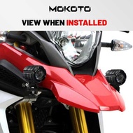 MOKOTO MINI DRIVING LIGHT V6 3WIRES CHIP WHITE AND YELLOW LED LIGHTS WATERPROOF MDL HIGH MOTORCYCLE