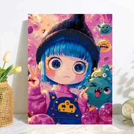 ACANDYL DIY Paint by Numbers (40X50cm with Frame) Magic Classroom Color by Number Picture With Frame