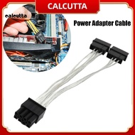 [calcutta] Portable Power Adapter Cable for Desktop PC Dual 4Pin to 8Pin Graphics Card Power Extension Cable Wear-resistant