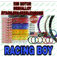 RCB ALLOY ALOI RIM SIZE 140x17 inch160X18 160X16 185X17 120X17 BLACK  PURPLE  RED  GREEN  GOLD  SILV