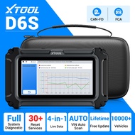 XTOOL D6S OBD2 Scanner for All Car, Full System Diagnostic with Free Updates, FCA CANFD 30 Resets
