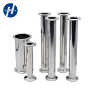 Length100-500mm1.5" 2"-4"SS304/316 Sanitary Stainless Steel Tri Clamp Sanitary Spool Tube Pipe Fitti