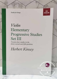 ABRSM Violin Elementary Progressive Studies Set III by Herbert Kinsey Violin Set 3