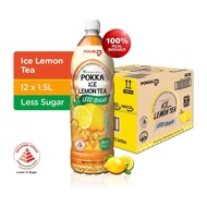 Pokka Ice Lemon Tea Less Sugar (12 x 1.5L) - Case