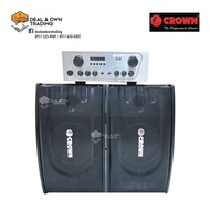 2021 Crown BFA-616 2000W PMPO Karaoke Amplifier with Baffle Speaker XX@S