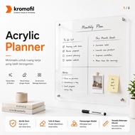 Acrylic Plain Planner Acrylic Wall Calendar Monthly Weekly Wall Schedule Calendar