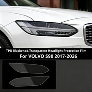 For VOLVO S90 2017-2026 TPU Headlight TPU Protective Film Black Tinted Customization Film Headlight 
