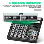 Diskon 20% Mixer Audio Mx04Bt Mx06Bt 4/6 Channnel Mixer Eq 16 Dsb