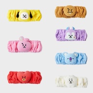 [Ready Stock] Official BT21 Plush Headband | Soft 3D Character Hairband for Skincare & Makeup | Cute