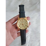 ○✆Mens Watch Fossil Watch Leather Strap #COD