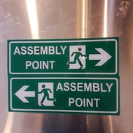 Sign assembly point Sticker/Gathering point Sticker/Evacuation Route