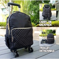 Premium Compact 4-Wheel Trolley Bag (SG Seller)