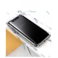 For Samsung A80 airbag four-corner High elastic anti-fall A90 transparent simple mobile phone case.