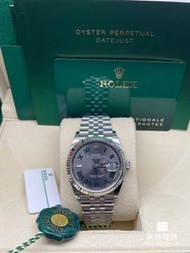 126234全新勞力士Rolex DATEJUST系列126234 SLATE ROM JUB 羅馬灰色錶盤36mm紀念型錶鏈