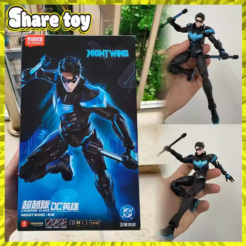 New Blokees DC Heros Series Champion Class Nightwing Robin Action Figures Superman Batman Movable As