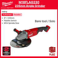 MILWAUKEE M18 M18FLAG230XPDB 9INCH / 235MM Angle Grinder With Paddle Shift ( Bare unit / Solo )
