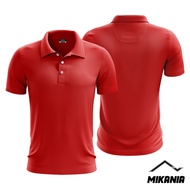 Red Polo Microfiber Plain Jersey Collar Tshirt | Jersi Tshirt Microfiber Kolar Kosong Merah (UNISEX)