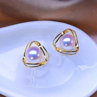 Free Shipping Earrings 正品日本akoya天然海水珍珠耳环耳钉耳饰18K金天女级小灯泡耳坠 Subang Anting-anting