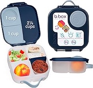 b.box Mini Lunch Box | Bento Box with 3 Compartments (2 Leak-Proof) | Ideal for Toddlers, Children's