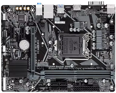 For Gigabyte H410M H Motherboard Intel H470 64GB LGA1200 DDR4 Micro ATX support Core i9-10900F i3-10