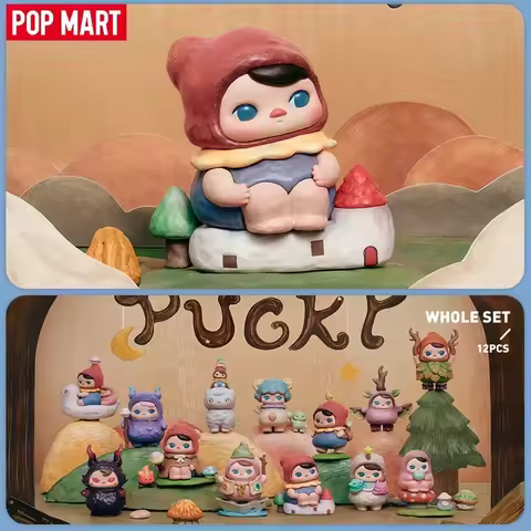 POP MART PUCKY Poko's Adventure Series Blind Box Guess Bag Desktop Decoration Cute Model Gift Girl T
