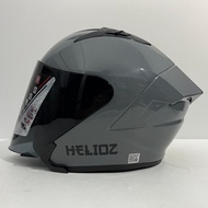 BXP Helioz Grey Stone Glossy Helmet - SNI Helmet Adult Helmet