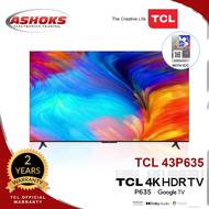 TCL 43P635 4K Smart TV / HDR 10 Google TV / 4K HDR TV, dolby audio, Voice Control / TCL