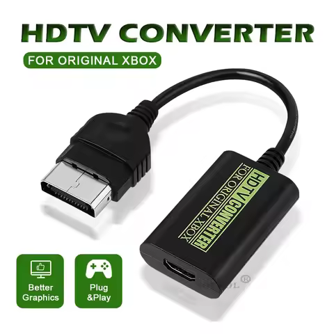 For Xbox To HD Adapter Digital Video Audio Adapter HDTV Projector TV Monitor Converter For XBOX 1080